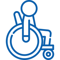 Rollstuhlfahrer Icon