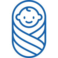 Eingewickeltes Baby Icon